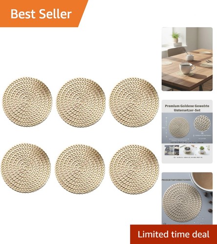 Luxurious gold coasters - gold, set