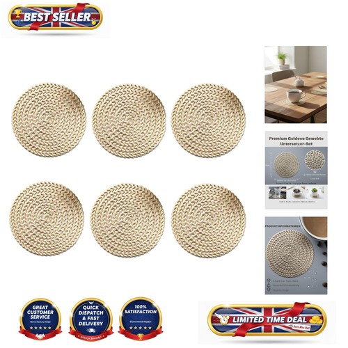 Stylish gold drink coasters - gold,