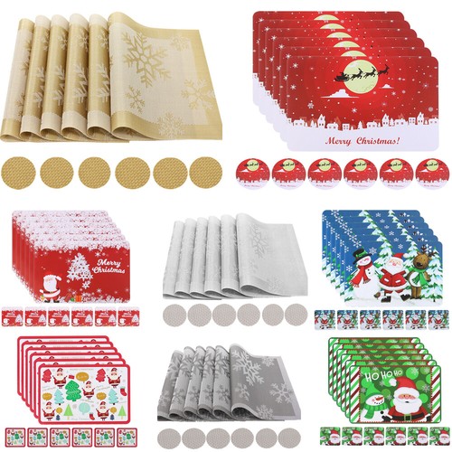 Time sparkle pvc placemats - to,