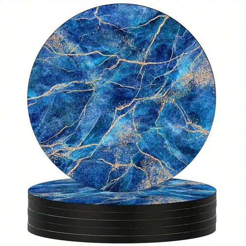 Coasters set marble - of, 6