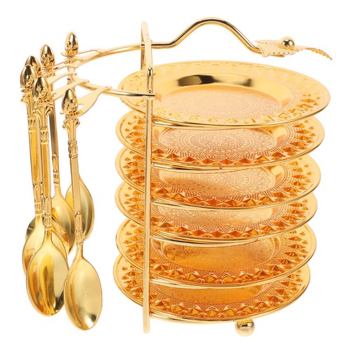 Set golden reusable metal - set,