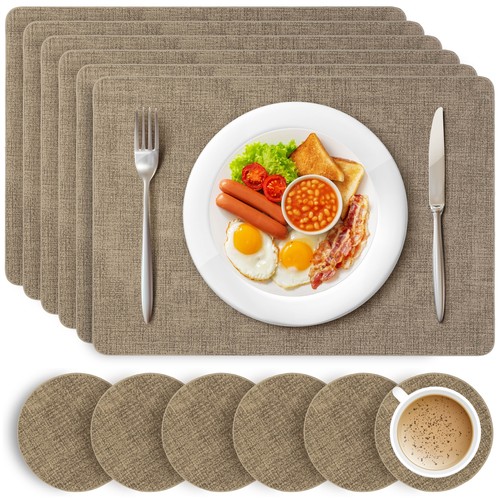Heftman placemats coasters - &,