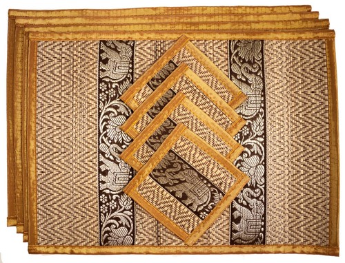 Cccollections hand woven table - hand-woven,