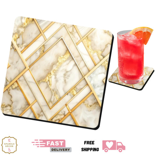 Coasters marble drinks coaster - coasters,