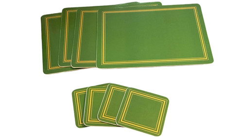Green gold placemats - 4,