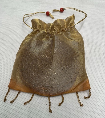 Gold beaded round - gold,