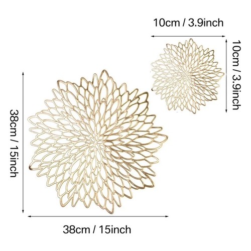 Set round placemats - set, 4