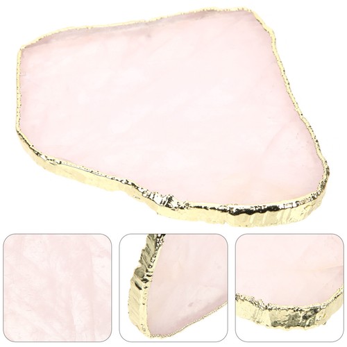 Natural crystal coaster rose - natural,